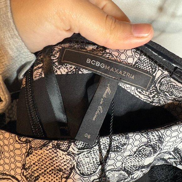 BCBG Maxazria Sophiani dress Fit & Flare Black Combo - Picture 4 of 6